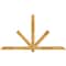 Ekena Millwork Kennewick Rough Sawn Timber Gable Bracket, Western Red Cedar, 84"W x 45"H x 4"D x 4"F, 13/12 Pitch GBW084X45X0404KEN00RWR - alternate 1